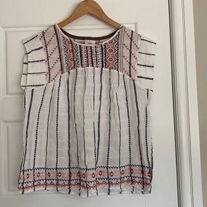 Knox Rose embroidered top size L